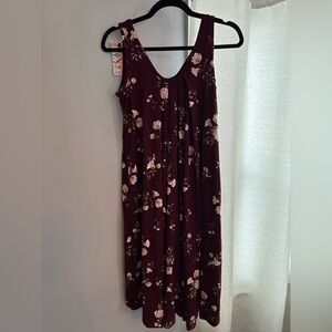 Latched Mama Burgundy Floral petite nursing momper breastfeeding romper